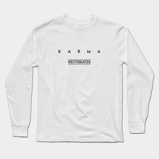 Karma (Black Logo) Long Sleeve T-Shirt by usernate